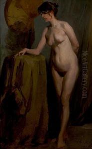 Female Nude Study by John Henry Lorimer
