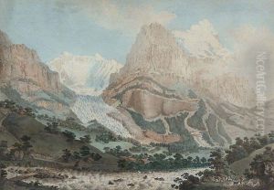 Le Glacierinferieur Du Grindelwald, Mont Eiger by Gabriel I Lory