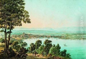 Vue De Geneve Depuis Cologny