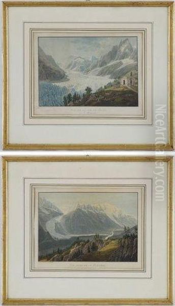 Vue De La Mer De Glace Et Vue Prise De La Flegere - view 1