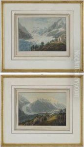 Vue De La Mer De Glace Et Vue Prise De La Flegere