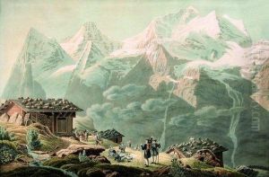 La Jungfrau, Le Munch, L'eiger Depuis Wengernalp by Mathias Gabriel Lory