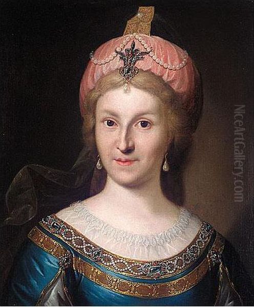 Portrait Of A Lady In Waiting To Empress Maria Fedorovna - view 1