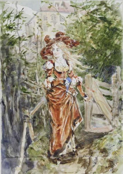 Junge Dame Im Freien - view 1