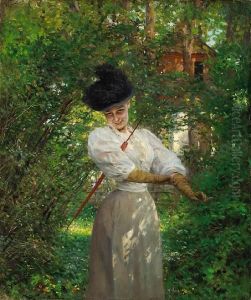 An Afternoon Stroll by Heinrich Lossow