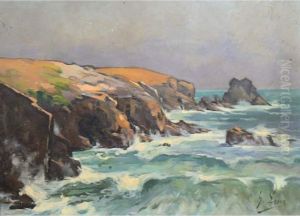 Port Pigeon A St Pierre De Quiberon by Henry Lot
