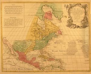 America Septentrionalis, Concinnata Juxta Observationes Dnn Academiae Regalis Scientrarum by Tobias Konrad Lotter