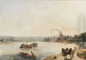 Bateaux Aux Bords De L'eau by Louis Lottier