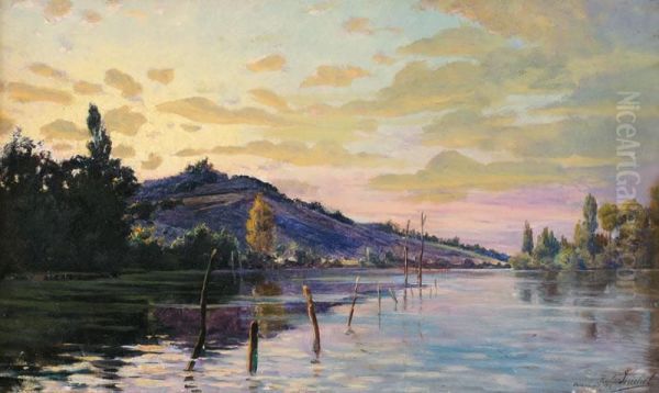 Coucher De Soleil Sur Un Fleuve - view 1
