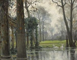 Le Parc Monceau by Paul Louchet