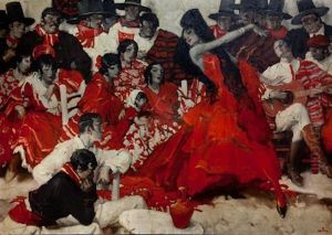 Flamenco - Red by Walt S. Louderback