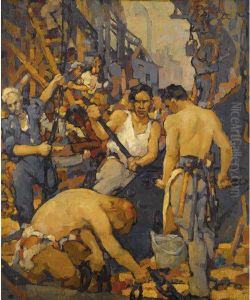 Construction Workers by Walt S. Louderback