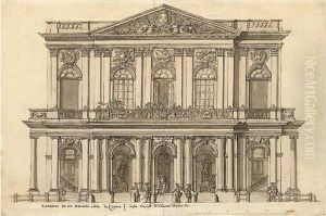 Projet De Facade D'opera, Academie Royale De Musique by Louis-Nicolas Louis (Victor Louis)