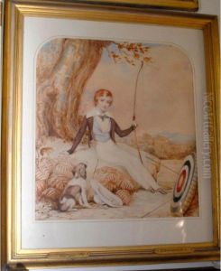 Portrait Of Frederick William Coleridge by W. H. Louisa Hawkins