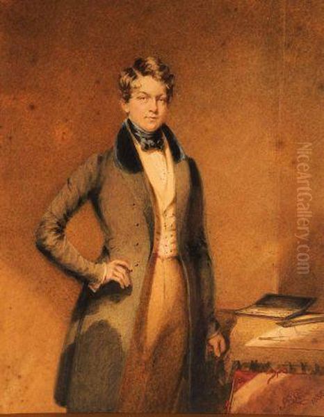 Full Length Portrait Of Captain M Fellowes Of The Royal Engineers - view 1