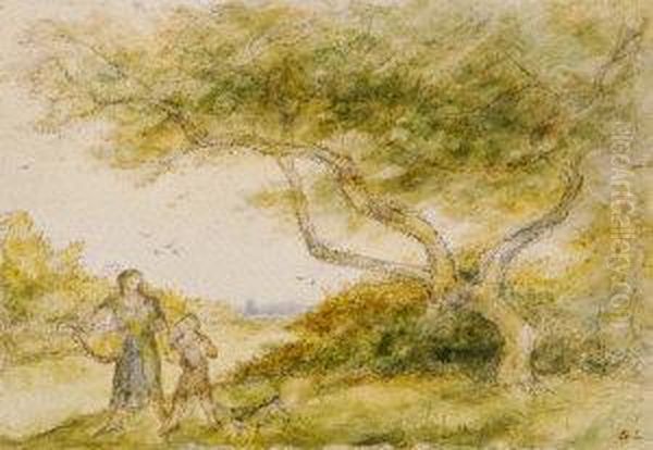 Two Figures In The Country - view 1
