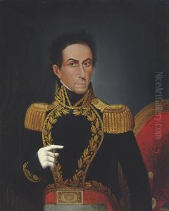 Portrait Of Simon Bolivar by Juan Lovera