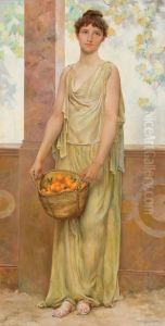 Basket Of Oranges by Will Hicock Low