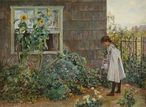 Watering The Garden by Will Hicock Low