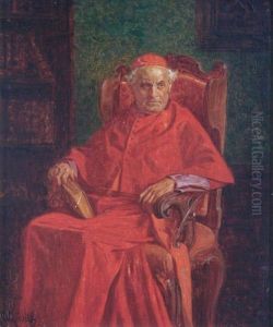 In Einem Interieur Sitzt Auf Einem Sessel Ein Kardinal by Wilhelm Lowith