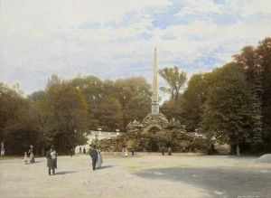 Obelisk 1777 Joseph Ii. Et Maria Theresia In Wien by Josef Lowy