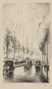 Central Park; Snowscene, 78th Street by Adriaan Lubbers