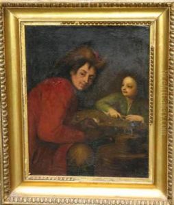 Portrait Of A Men With Aboy by Christoffel Lubieniecki