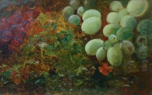 Still Life Of Fruit And Flowers by George Friedrich August Lucas