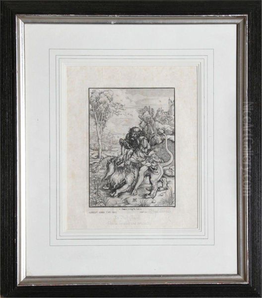 Samson Killing Lion - view 1
