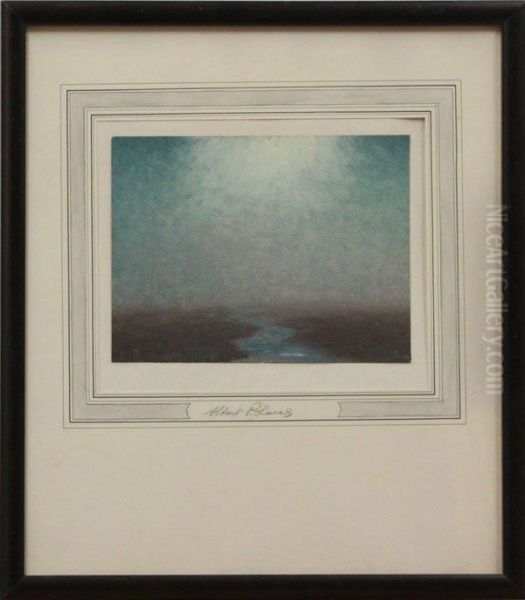 Marsh Landscape In Moonlight - view 1