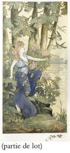 Femme Aux Iris
Et
Femme Aux Pivoines by Hippolyte Lucas