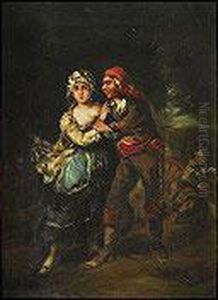 Pareja De Majos by Eugenio Lucas Villamil
