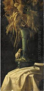 Natura Morta Con Fiori Secchi by Giorgio Lucchesi