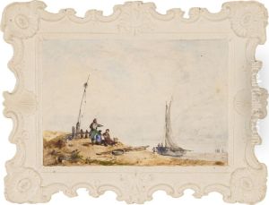Marine Sur La Cote Normande by Adrien Lucy