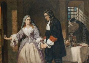 The Parting Of Lord And Lady Russell by Charles Lucy