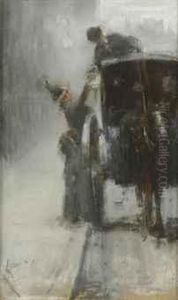 The Hansom Cab by Albert Ludovici