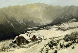 Winter In Great Mountains by Carl Julius Ludwig