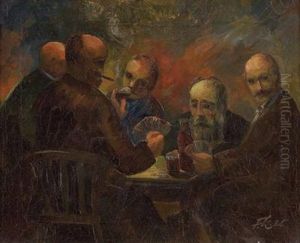 Herrenrunde Beim Kartenspiel