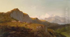 Sunset Over Thewatzmann by Michael Lueger