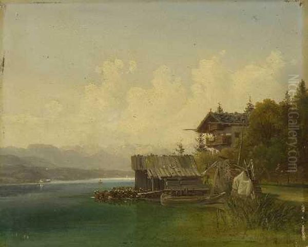 Bauernhauser Am Seeufer. - view 1