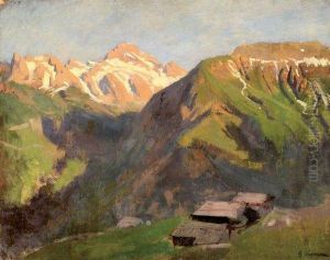 Pointe Percee, Effet Du Soir, Reposoir by Albert Lugardon