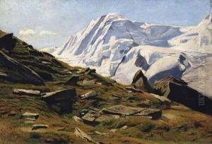 Paysage De Montagne by Albert Lugardon