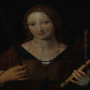 St. Catherine Of Alexandria. by Bernardino Luini