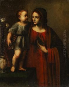 Madonna Mit Kind by Bernardino Luini