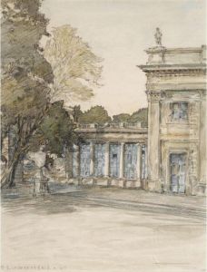 View Of A Palace by Georgi Kreskentevich Lukomskii