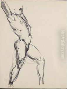 Man With Raised Arms by George Luks