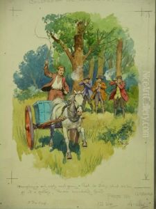 Originalillustrations For "children Of The New Forest" by Augustus Savile Lumley
