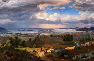 View Over Christiania From Sinsenbakken by Bernt Lund