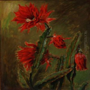 Cactus With Red Flowers