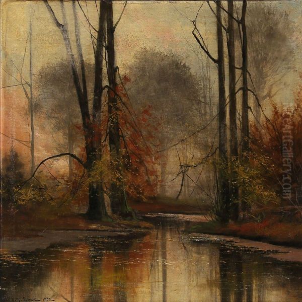 Autumn Day At A Forest Lake - view 1